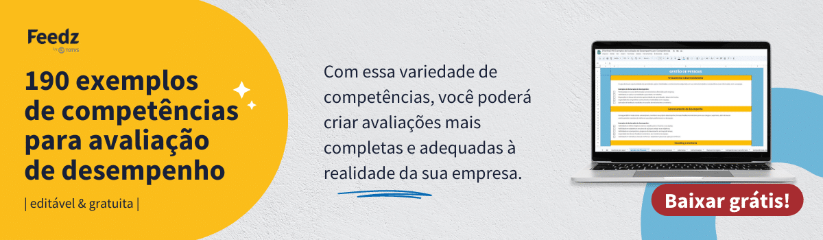 Baixar grátis: planilha com 190 exemplos de avaliação de desempenho por competências